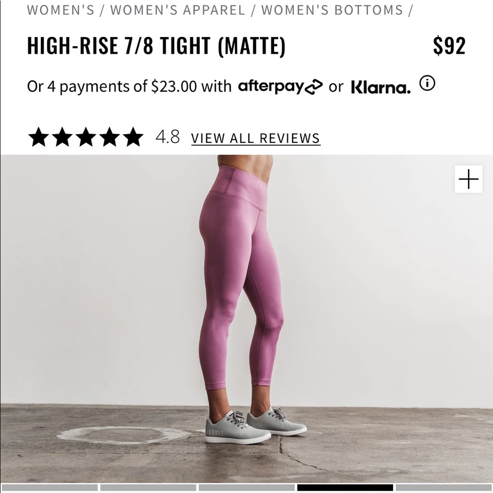 NOBULL High Rise 7/8 Tight | Orchid Matte color | size M